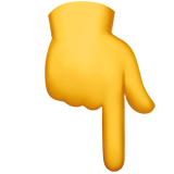 Emoji pointing down